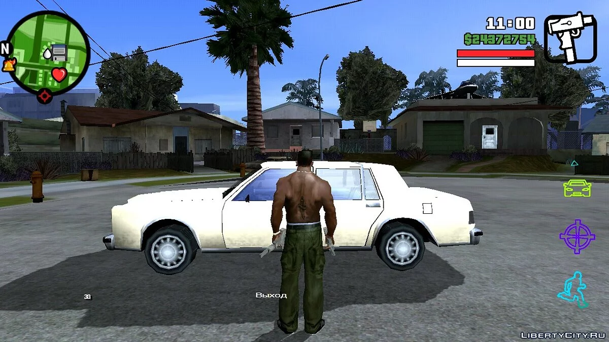 Яскраві кнопки / GTA San Andreas (iOS, Android)