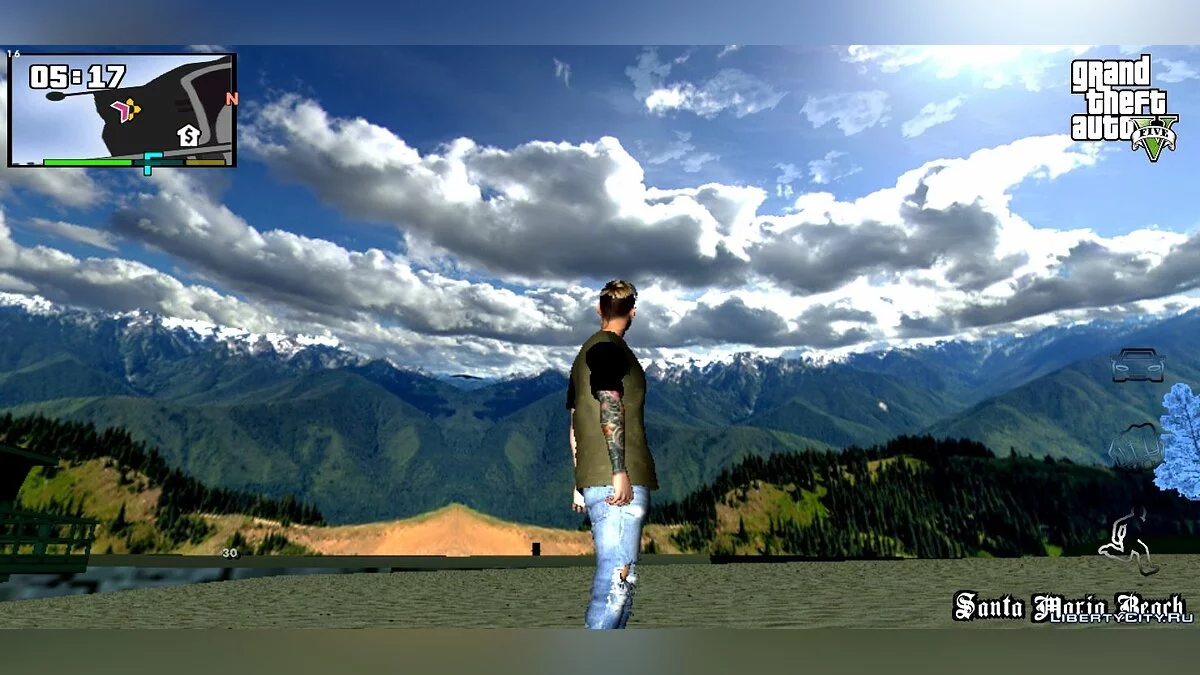 Nuvens realistas 4K (HD Skybox) / GTA San Andreas (iOS, Android)