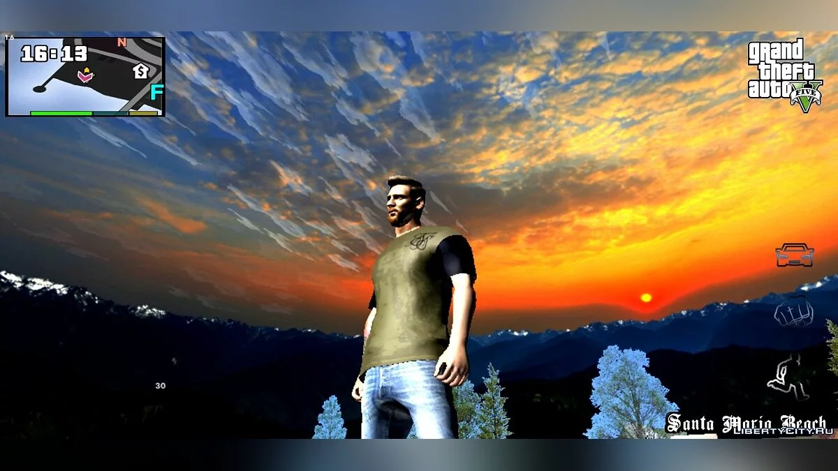 Nuvens realistas 4K (HD Skybox) / GTA San Andreas (iOS, Android)