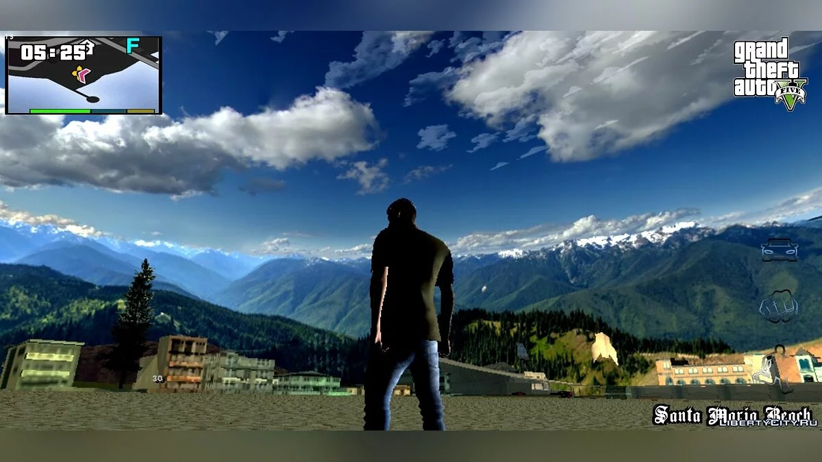 Nuvens realistas 4K (HD Skybox) / GTA San Andreas (iOS, Android)