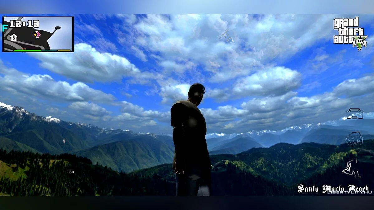 Nuvens realistas 4K (HD Skybox) / GTA San Andreas (iOS, Android)