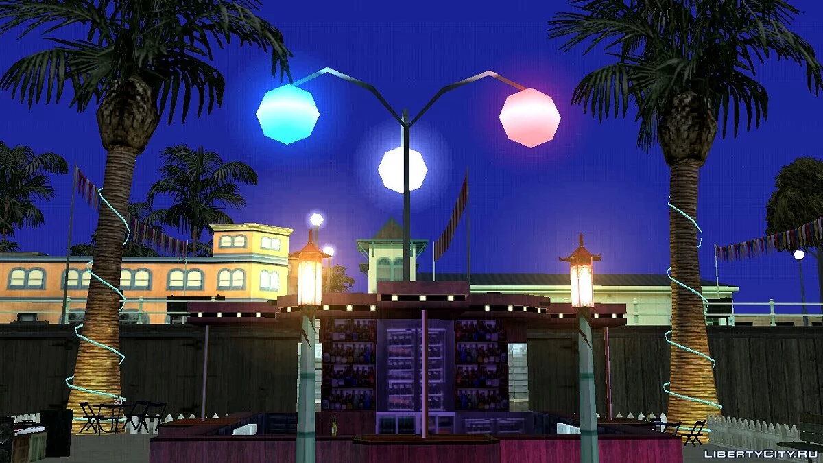 Ночное кафе на пляже / GTA San Andreas (iOS, Android)