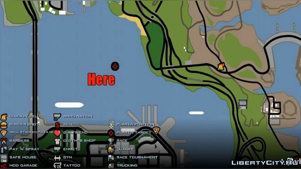 Карта Алькатрас / GTA San Andreas (iOS, Android)