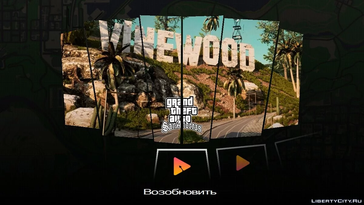 Menu dan Tombol Baru / GTA San Andreas (iOS, Android)