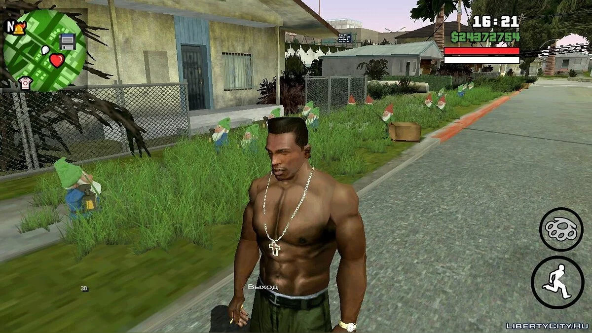 Vegetasi Berkualitas di Grove Street / GTA San Andreas (iOS, Android)