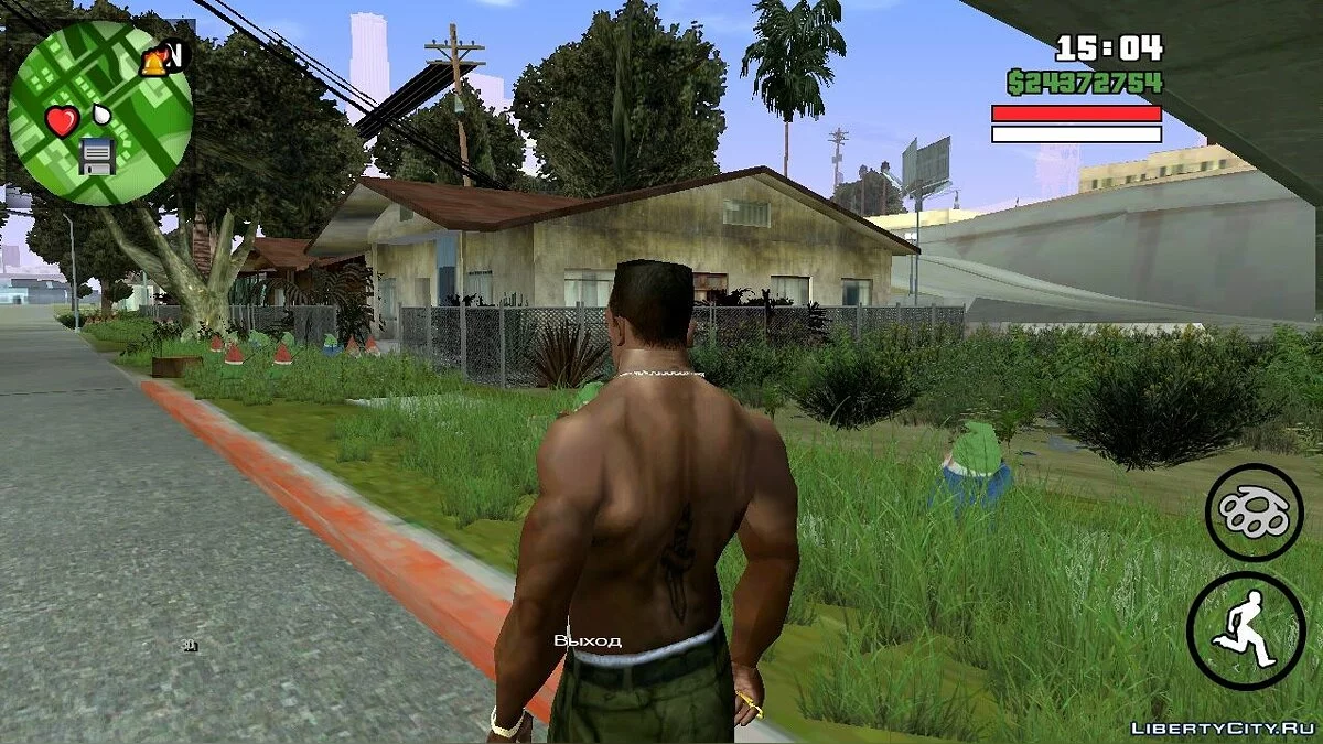 Vegetasi Berkualitas di Grove Street / GTA San Andreas (iOS, Android)