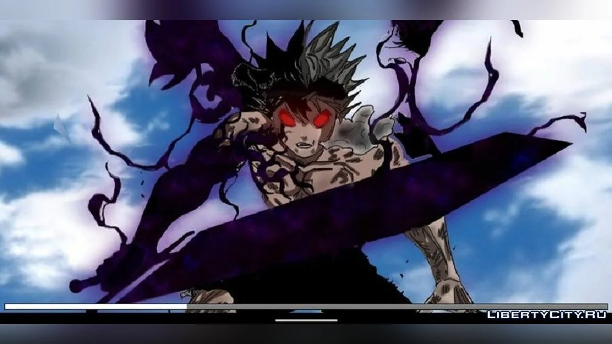 Menü und Ladebildschirm im Black Clover-Stil / GTA San Andreas (iOS, Android)