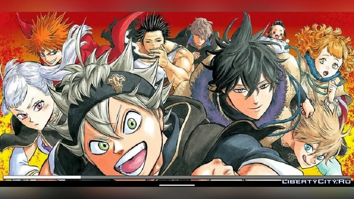 Menü und Ladebildschirm im Black Clover-Stil / GTA San Andreas (iOS, Android)