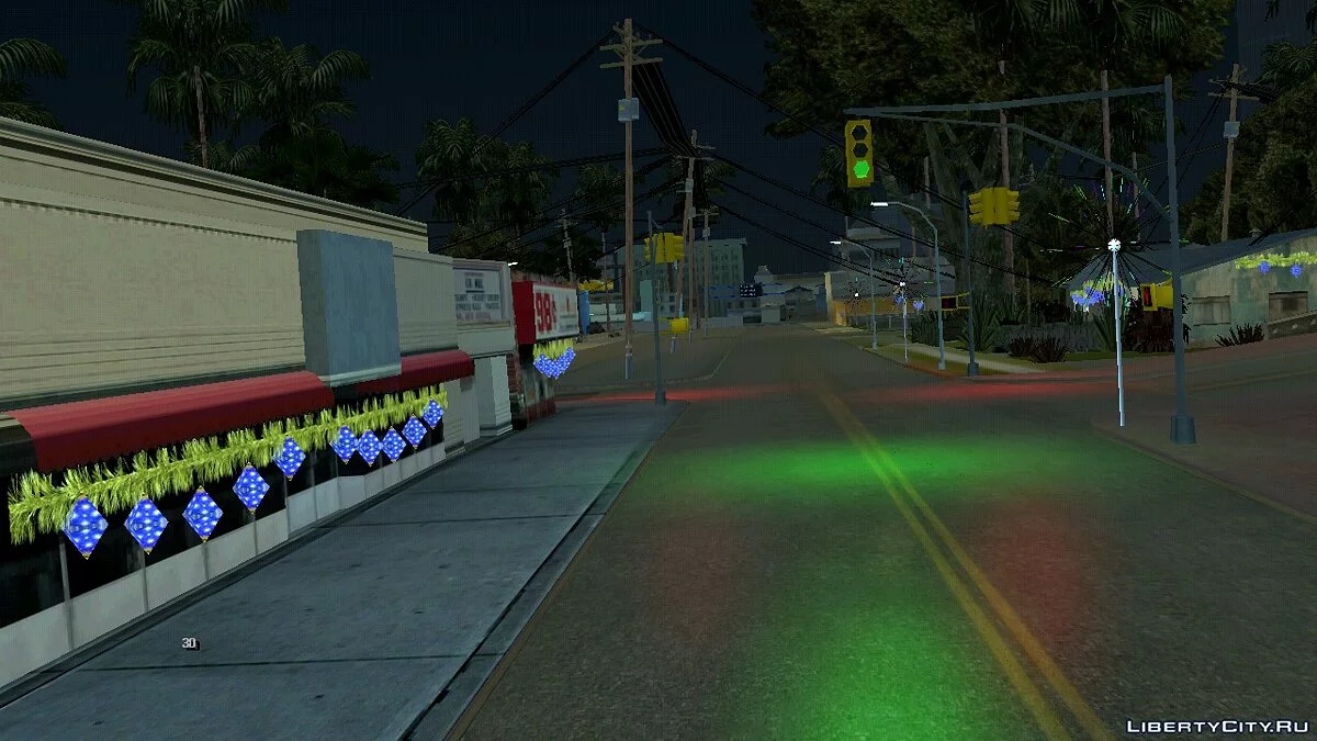 Suasana Tahun Baru di Grove Street / GTA San Andreas (iOS, Android)