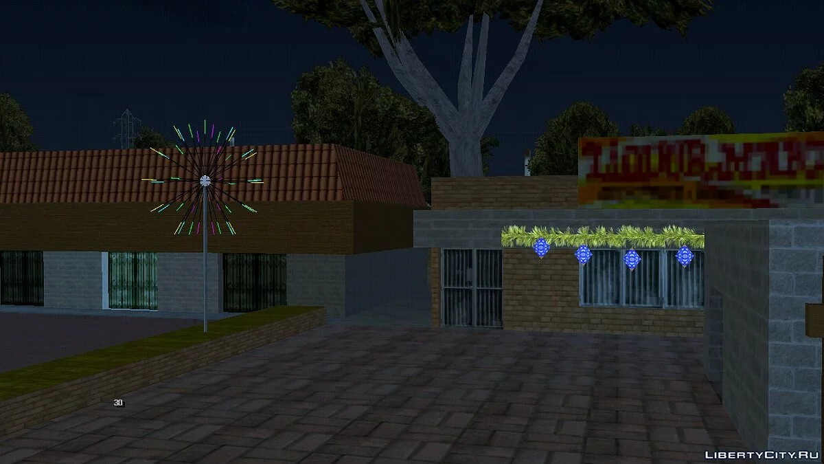 Suasana Tahun Baru di Grove Street / GTA San Andreas (iOS, Android)