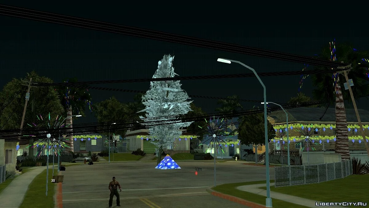 Suasana Tahun Baru di Grove Street / GTA San Andreas (iOS, Android)