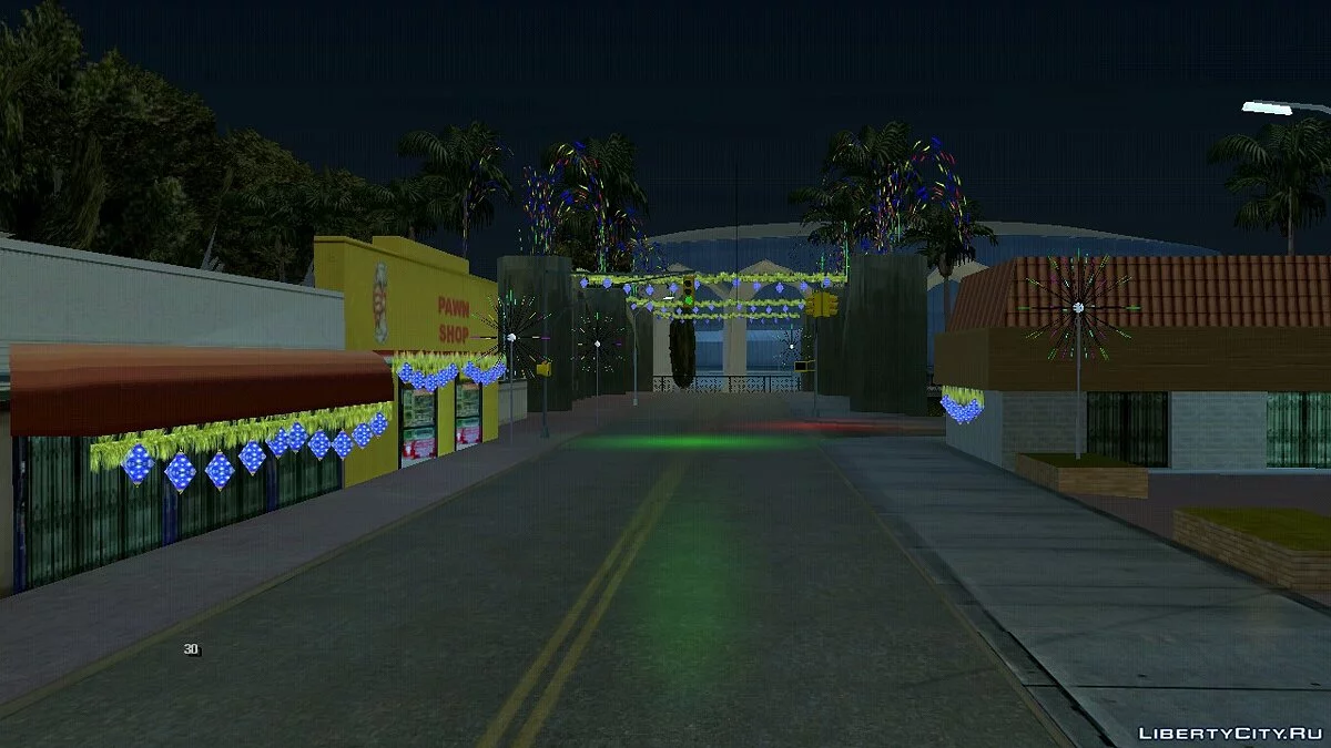 Suasana Tahun Baru di Grove Street / GTA San Andreas (iOS, Android)