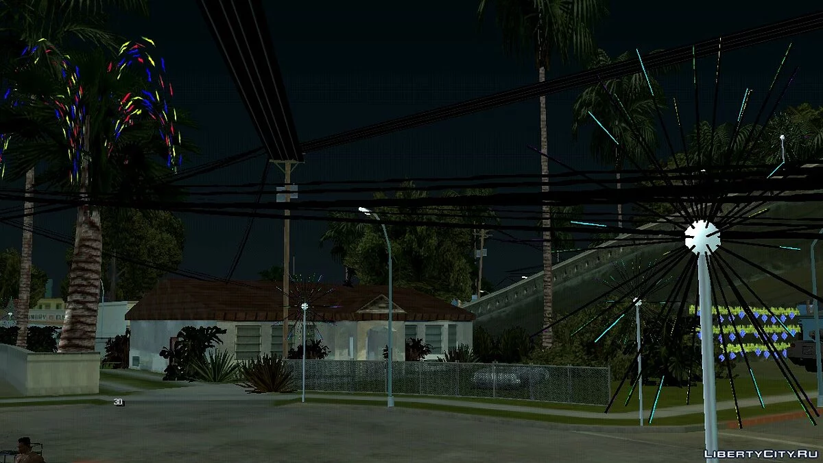 Suasana Tahun Baru di Grove Street / GTA San Andreas (iOS, Android)