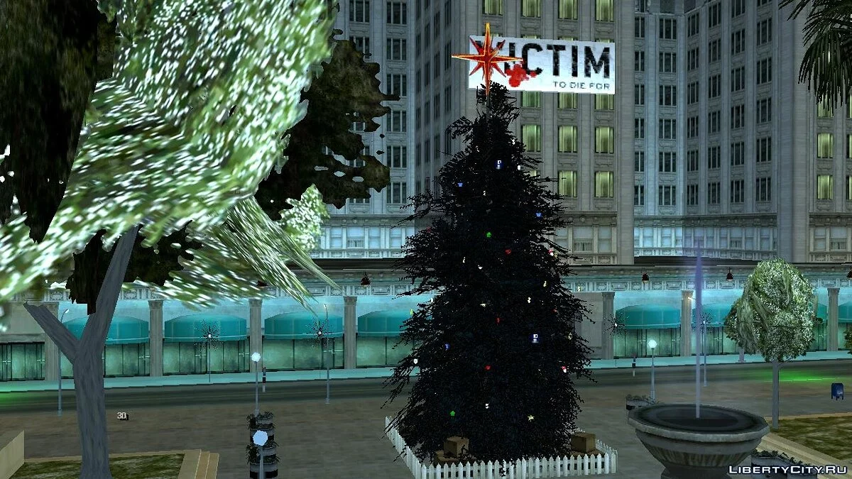 Pohon Natal di Los Santos / GTA San Andreas (iOS, Android)