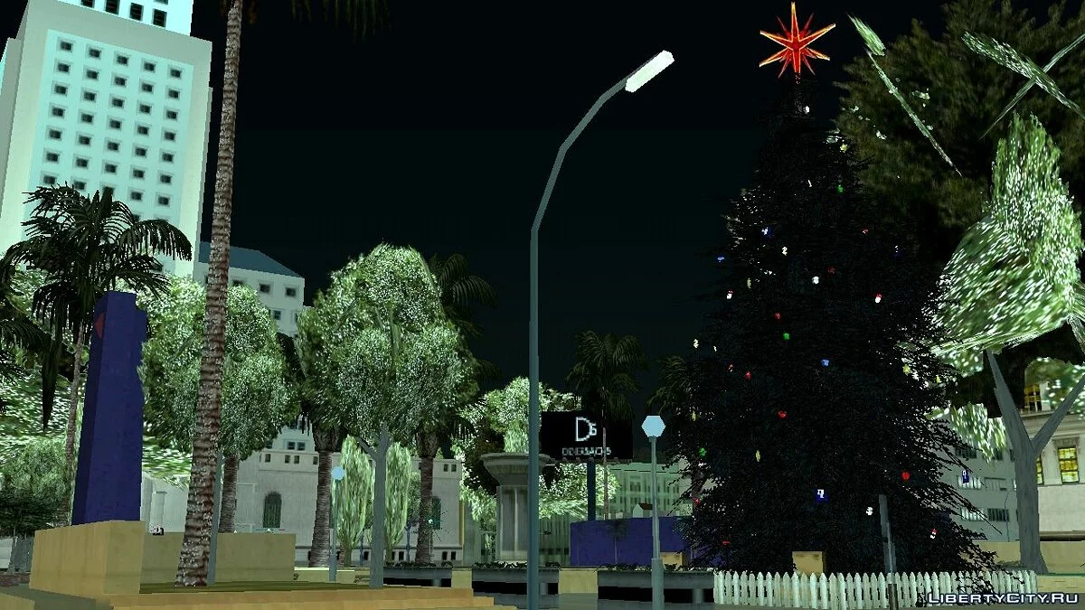 Pohon Natal di Los Santos / GTA San Andreas (iOS, Android)