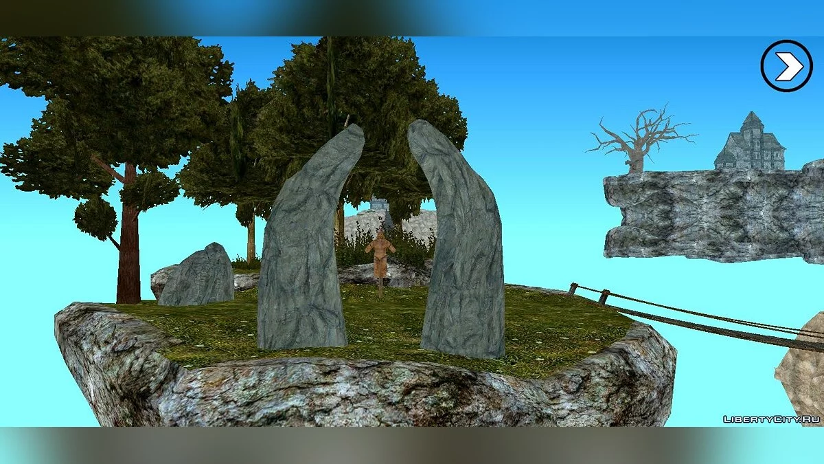 Skyrim Flying Island / GTA San Andreas (iOS, Android)