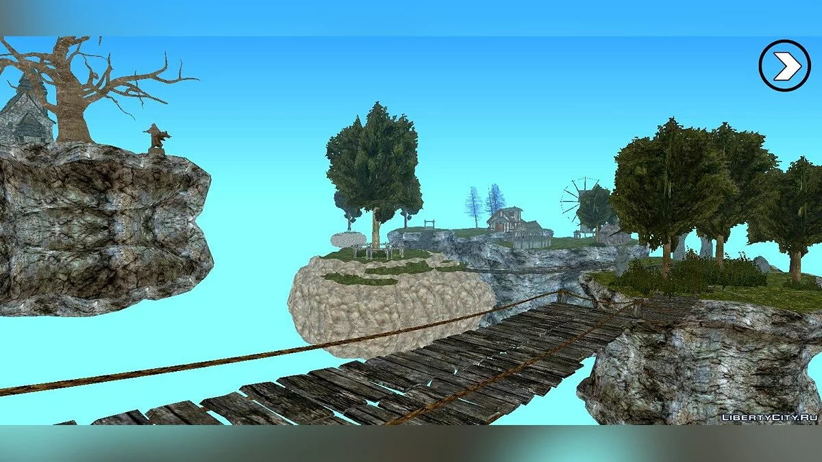 Skyrim Flying Island / GTA San Andreas (iOS, Android)
