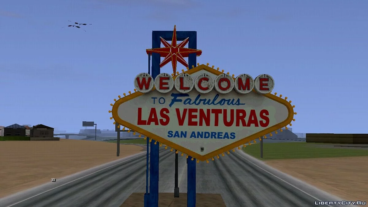 Покращений знак на в'їзді до Лас-Вентурас / GTA San Andreas (iOS, Android)