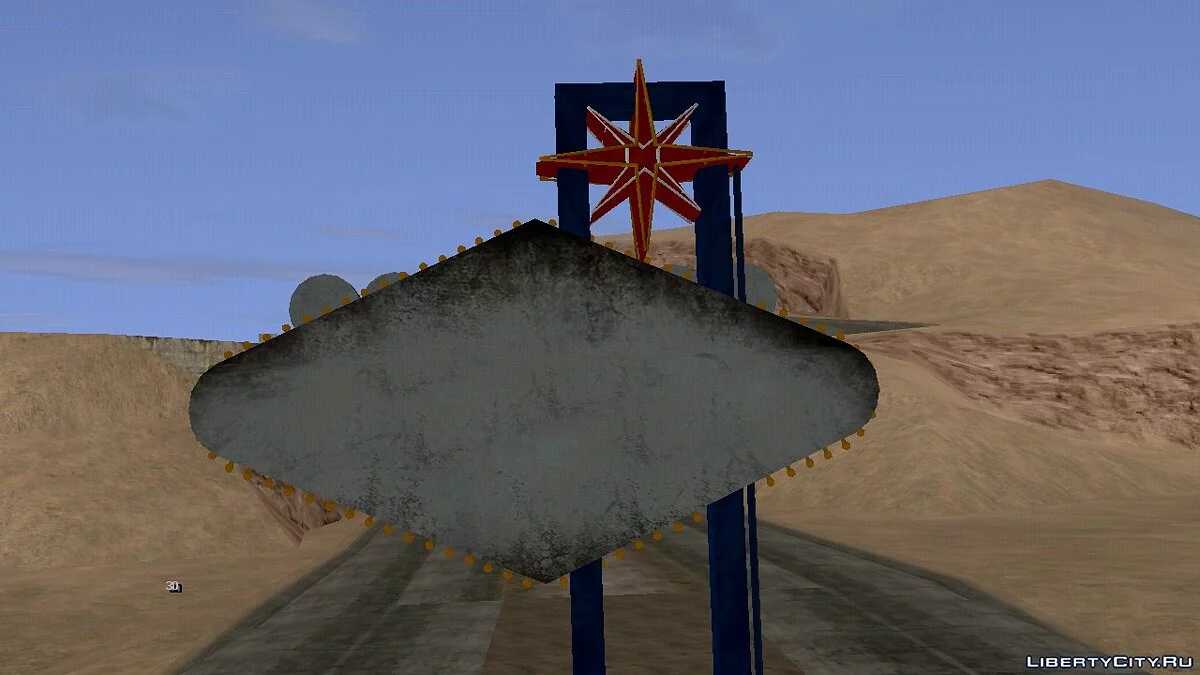 Покращений знак на в'їзді до Лас-Вентурас / GTA San Andreas (iOS, Android)