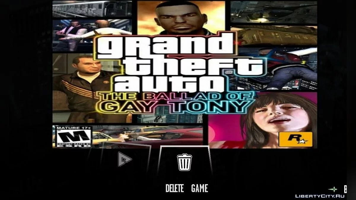Menu e tela de carregamento estilo GTA TBOGT / GTA San Andreas (iOS, Android)