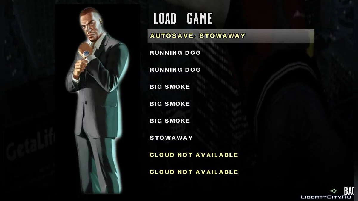 Menu e tela de carregamento estilo GTA TBOGT / GTA San Andreas (iOS, Android)