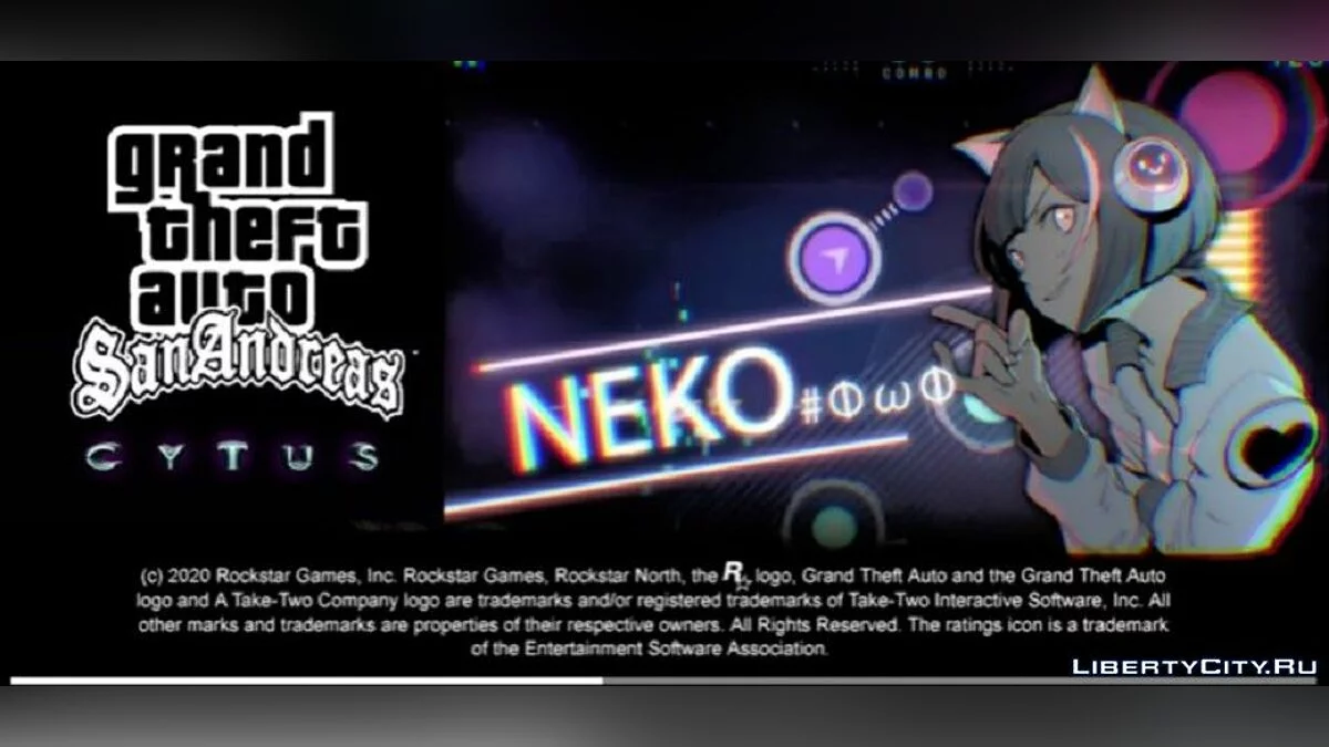 Nouveau menu dans le style de Cytus 2 / GTA San Andreas (iOS, Android)