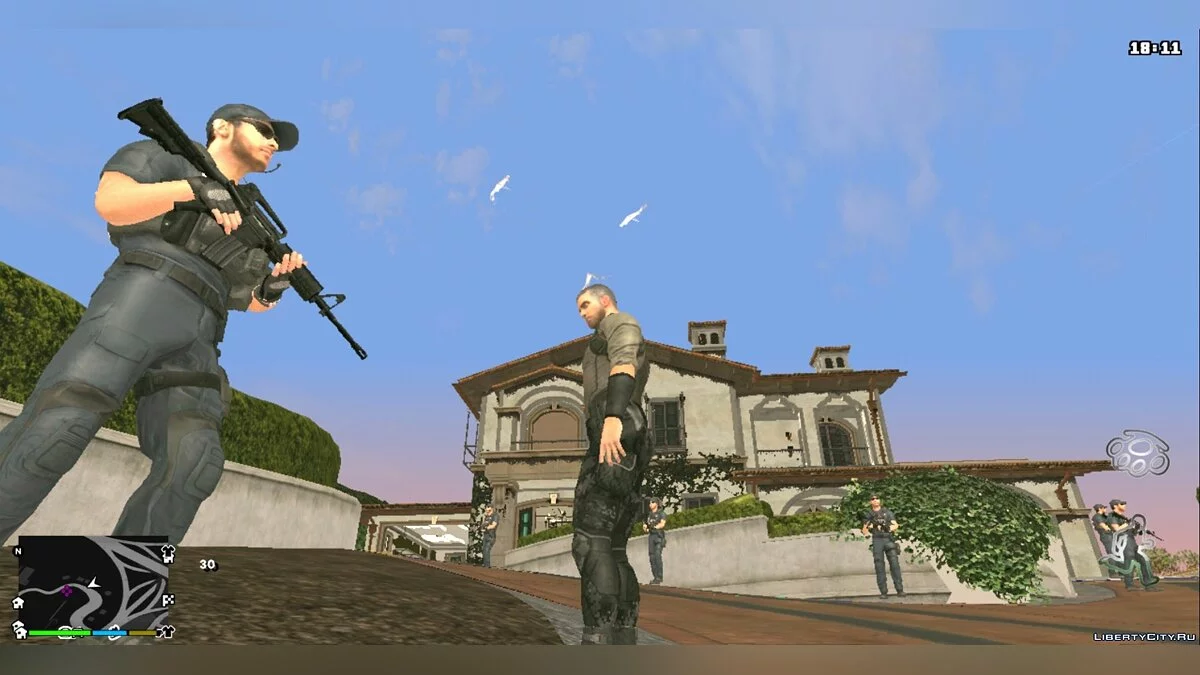 Michael's House from GTA 5 + 50 Bodyguards / GTA San Andreas (iOS, Android)
