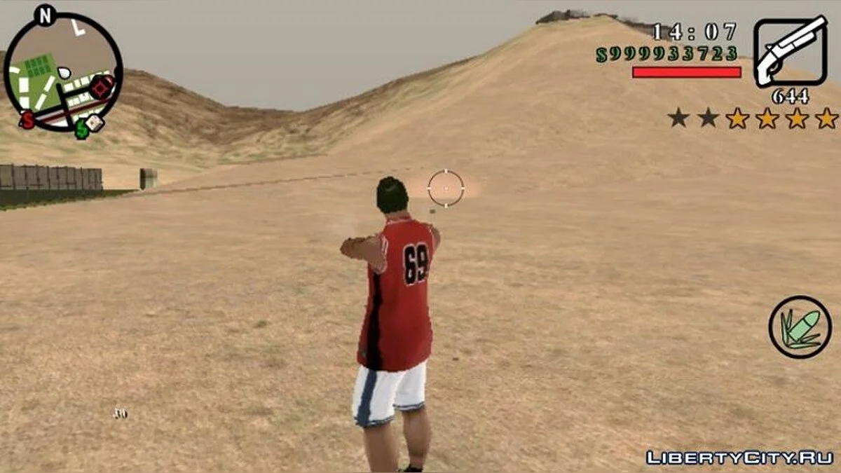سلاح بدون إعادة تحميل / GTA سان أندرياس (iOS، أندرويد)