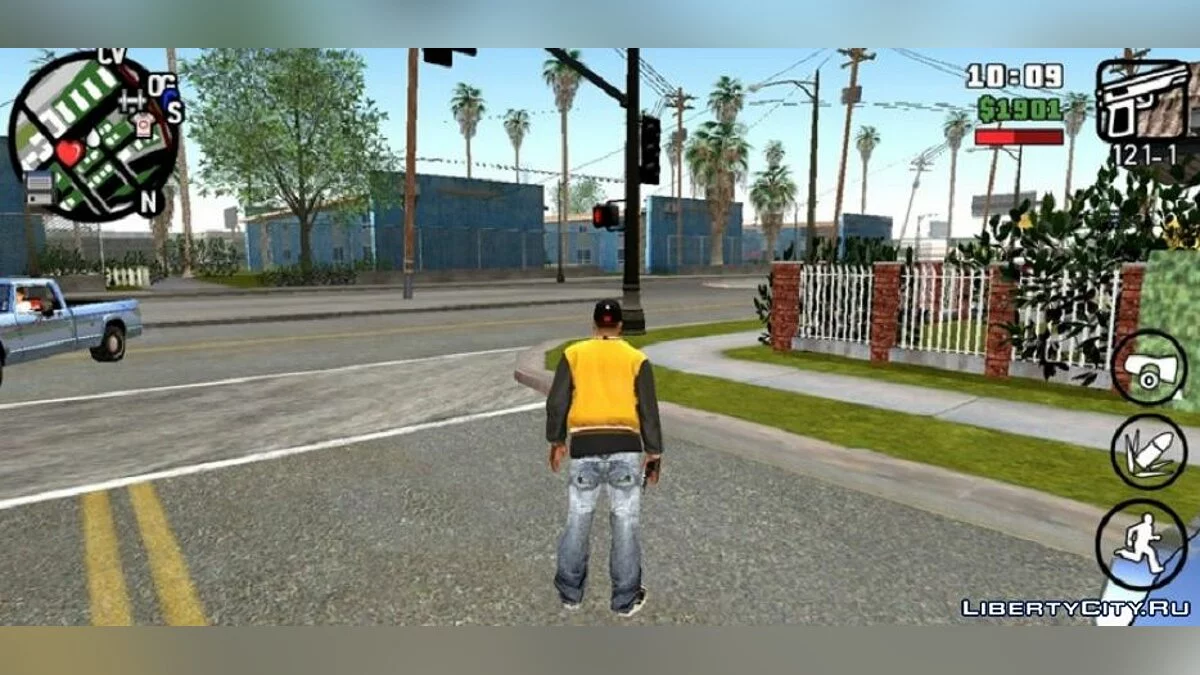 Новое лицо и одежда для Сиджея v3 / GTA San Andreas (iOS, Android)