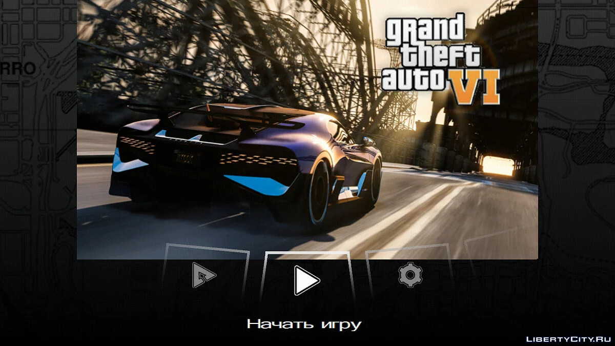 Menú y pantalla de carga al estilo GTA 6 / GTA San Andreas (iOS, Android)