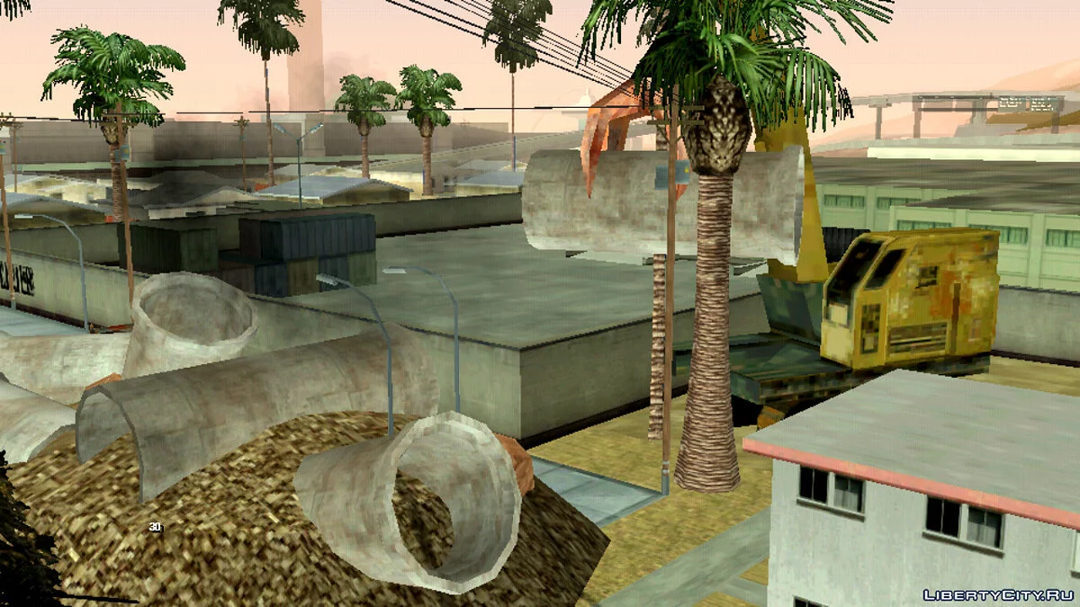 Ремонт дороги в Лос-Сантосі / GTA San Andreas (iOS, Android)