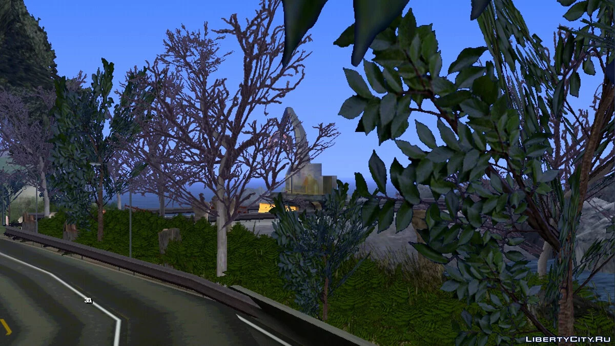 Construction of a bridge + dense forest / GTA San Andreas (iOS, Android)