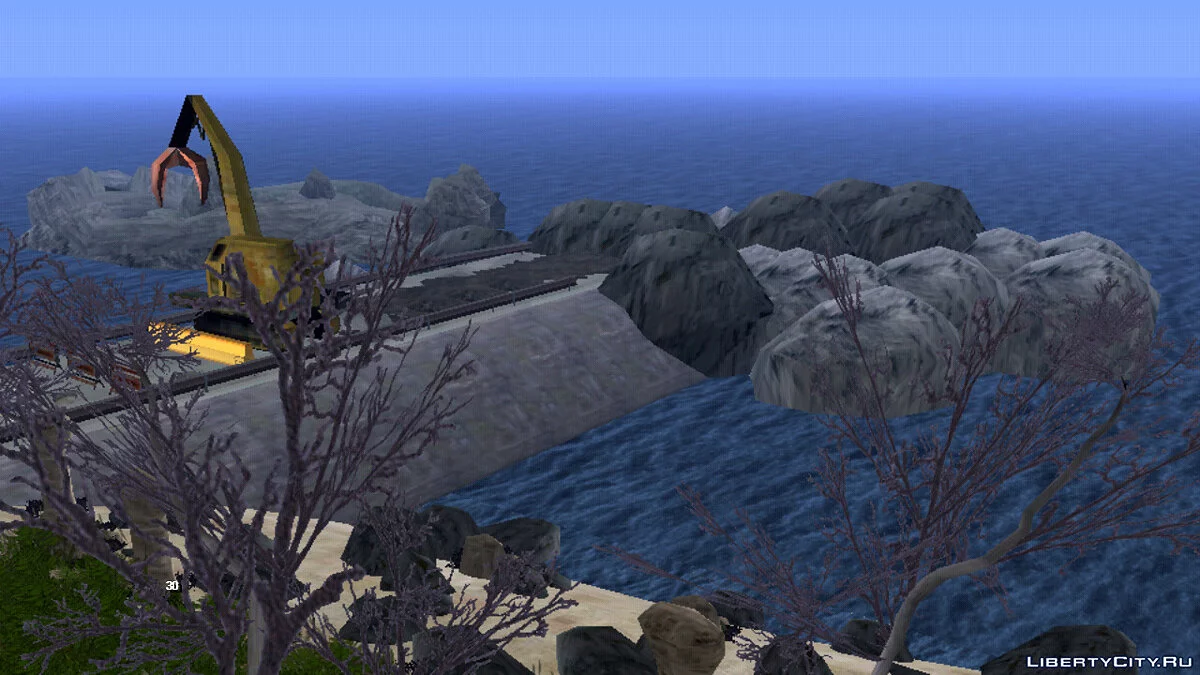 Construction of a bridge + dense forest / GTA San Andreas (iOS, Android)