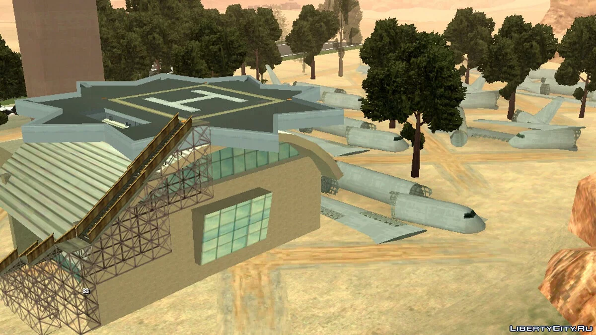 مطار مهجور محسن والمناطق المحيطة به / GTA سان أندرياس (iOS، أندرويد)