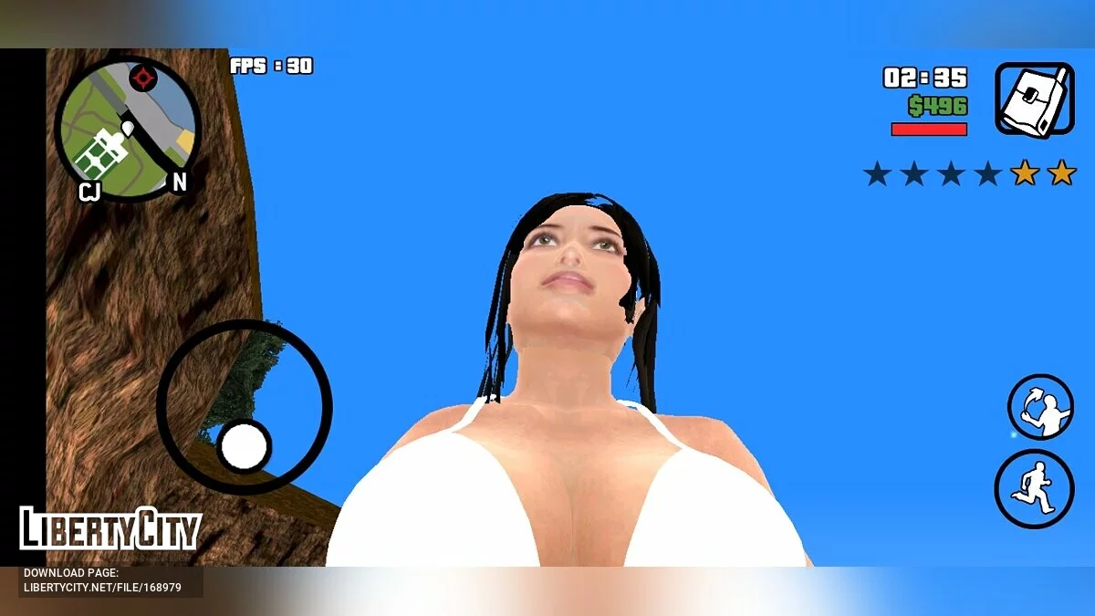 Fisik Dada Saat Berlari / GTA San Andreas (iOS, Android)