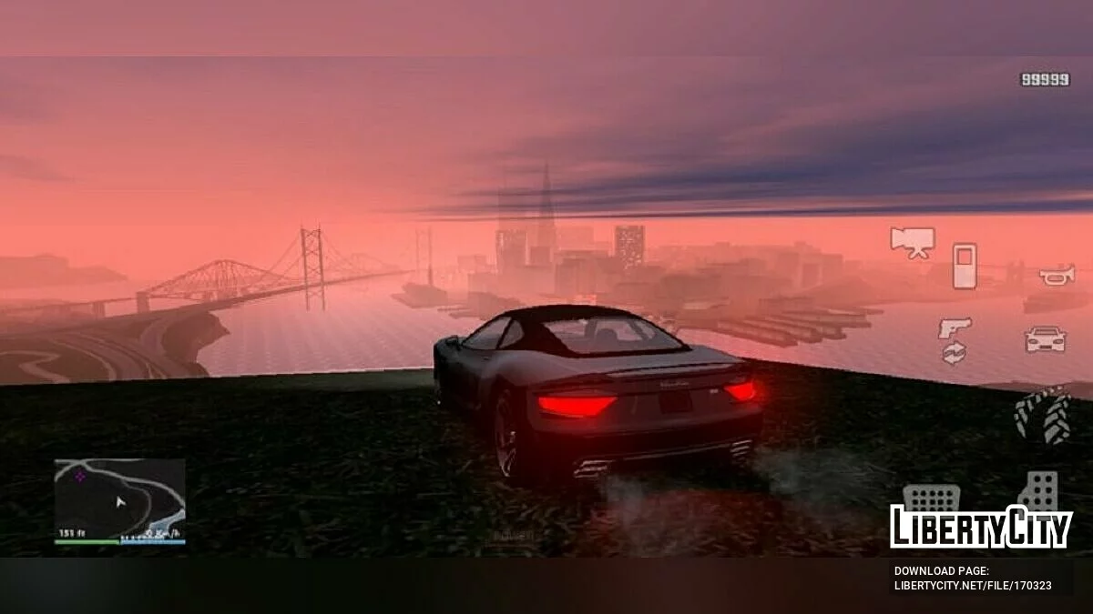 أزرار بسيطة / GTA سان أندرياس (iOS، أندرويد)