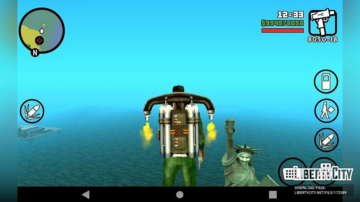 تمثال السعادة من GTA 4 / GTA سان أندرياس (iOS، أندرويد)