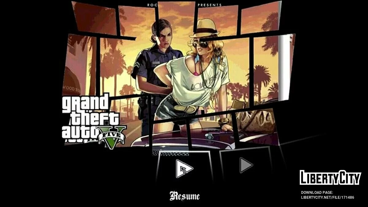 Écran de chargement de GTA 5 / GTA San Andreas (iOS, Android)