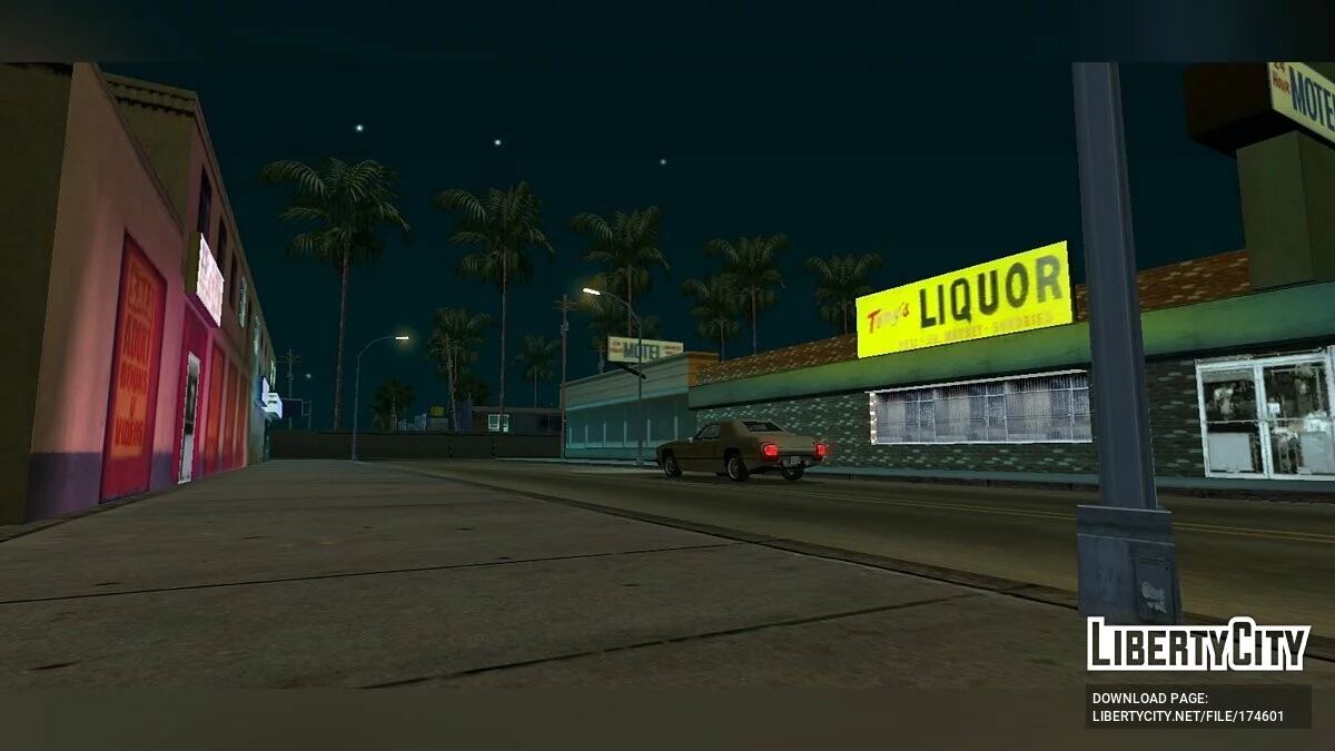 Iluminação aprimorada de edifícios / GTA San Andreas (iOS, Android)