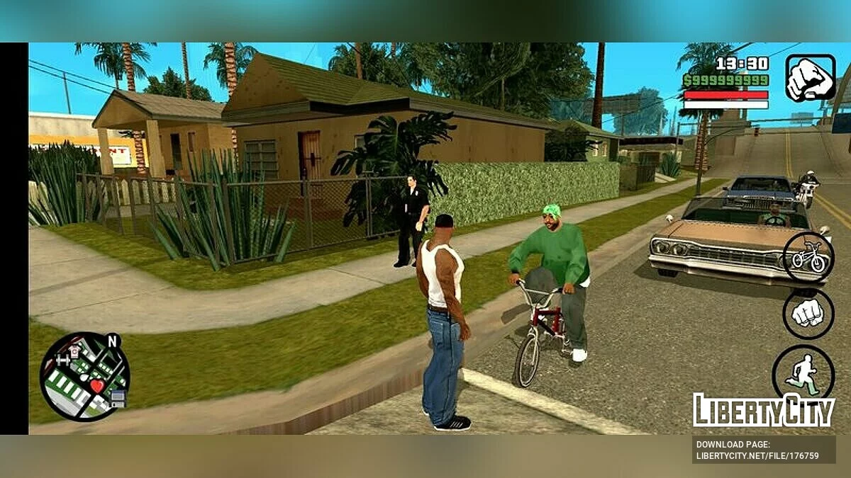عصابات GSF على الدراجات / GTA سان أندرياس (iOS، أندرويد)