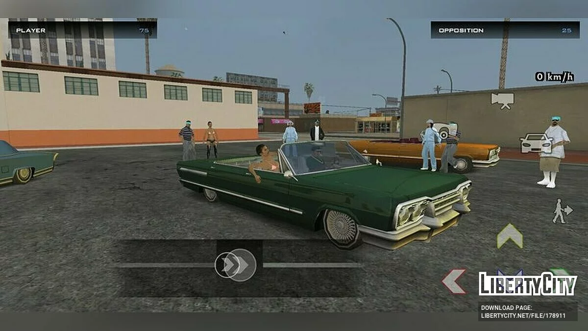 Botones transparentes / GTA San Andreas (iOS, Android)