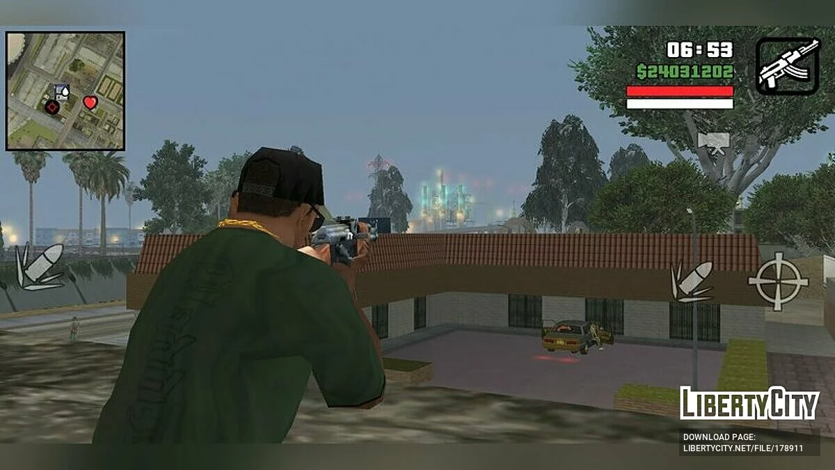 Botones transparentes / GTA San Andreas (iOS, Android)