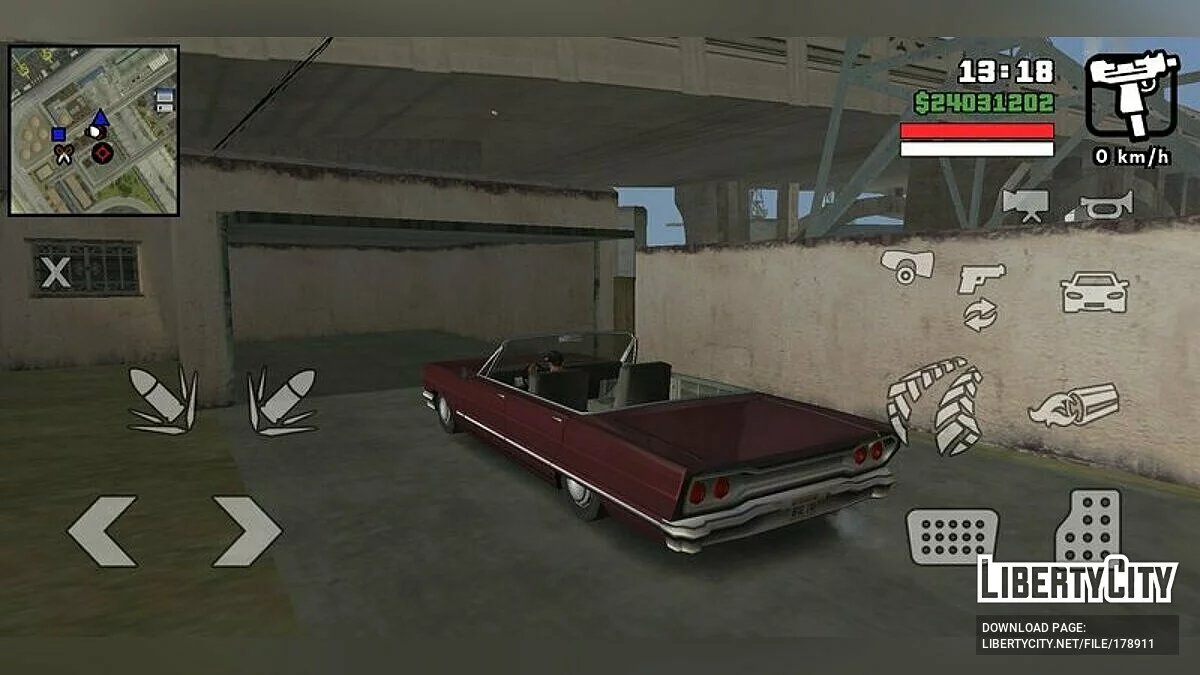 Прозорі кнопки / GTA San Andreas (iOS, Android)
