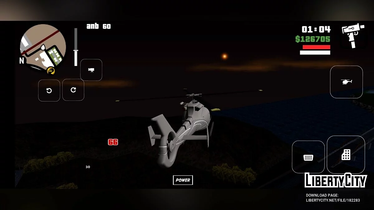 Boutons de contrôleur transparents / GTA San Andreas (iOS, Android)