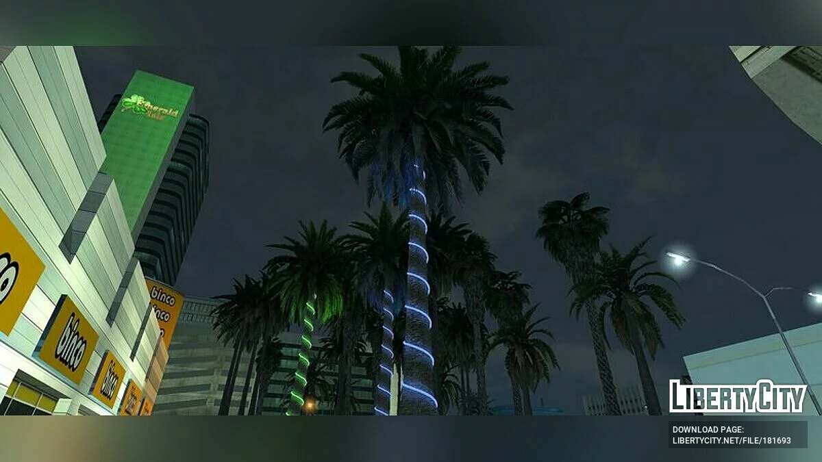 Palms from GTA 5 (neon) / GTA San Andreas (iOS, Android)