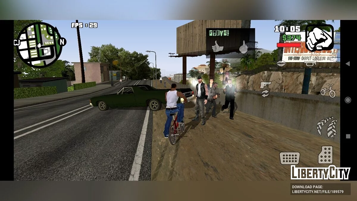 تحديث popcycle.dat / GTA سان أندرياس (iOS، أندرويد)