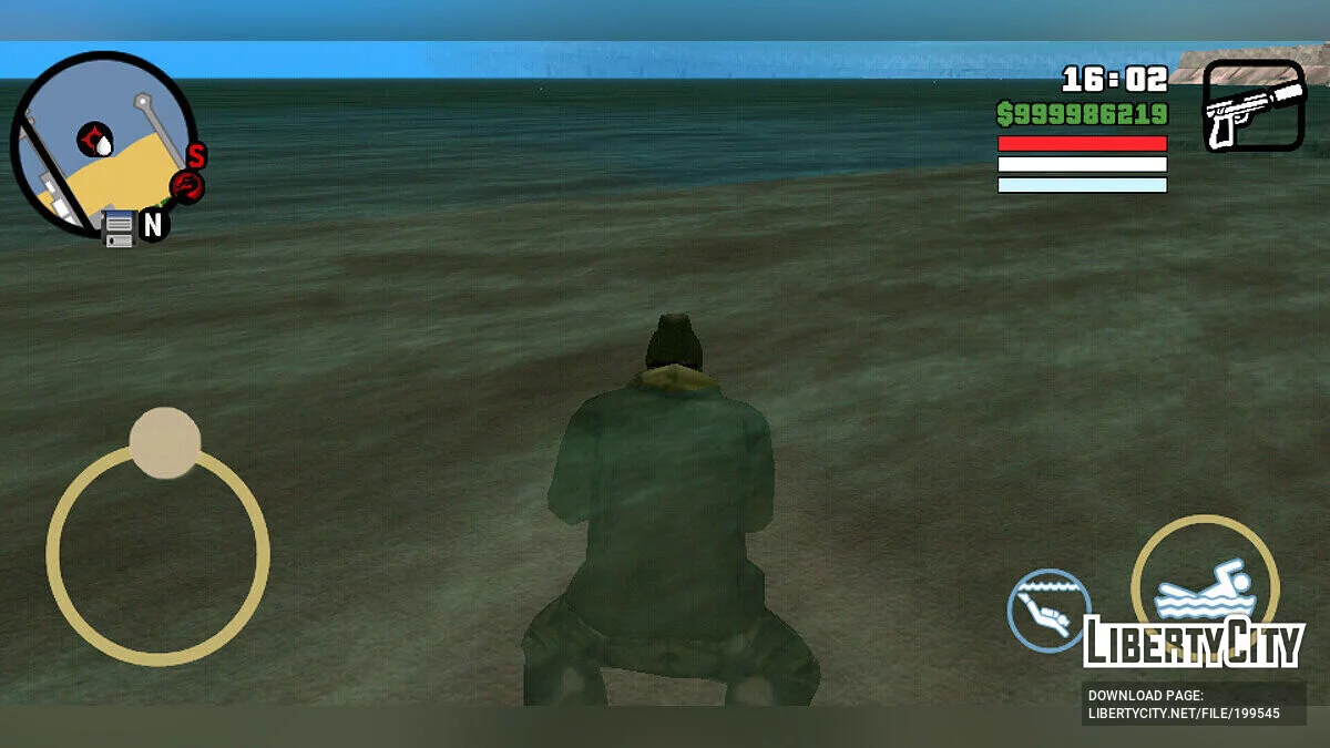 أزرار التحكم الملونة / GTA سان أندرياس (iOS، أندرويد)