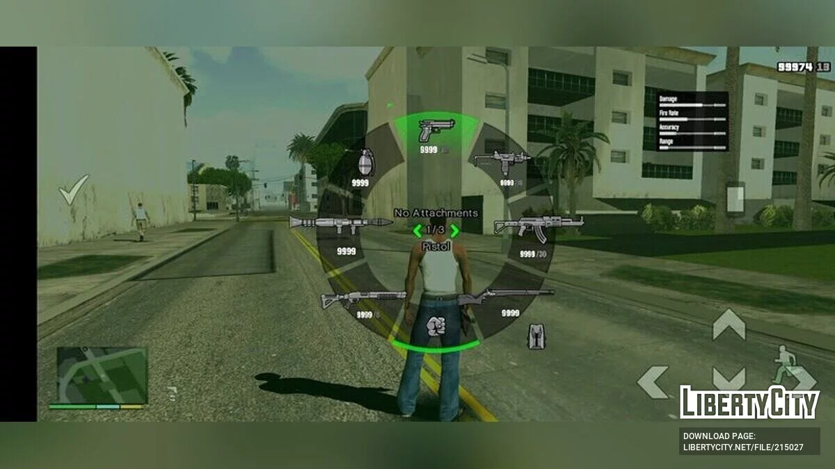 GTA 5 风格的武器和声音 / GTA San Andreas (iOS, Android)