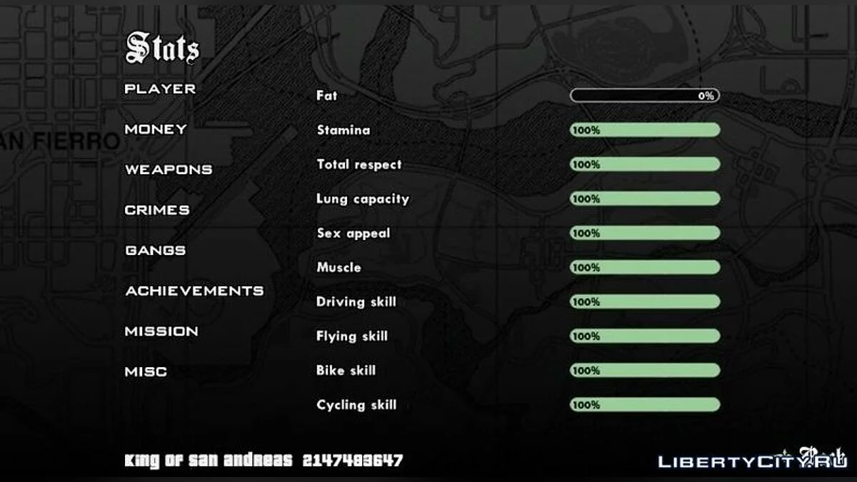 100% Save for GTA SA Android - King of San Andreas / GTA San Andreas (iOS, Android)