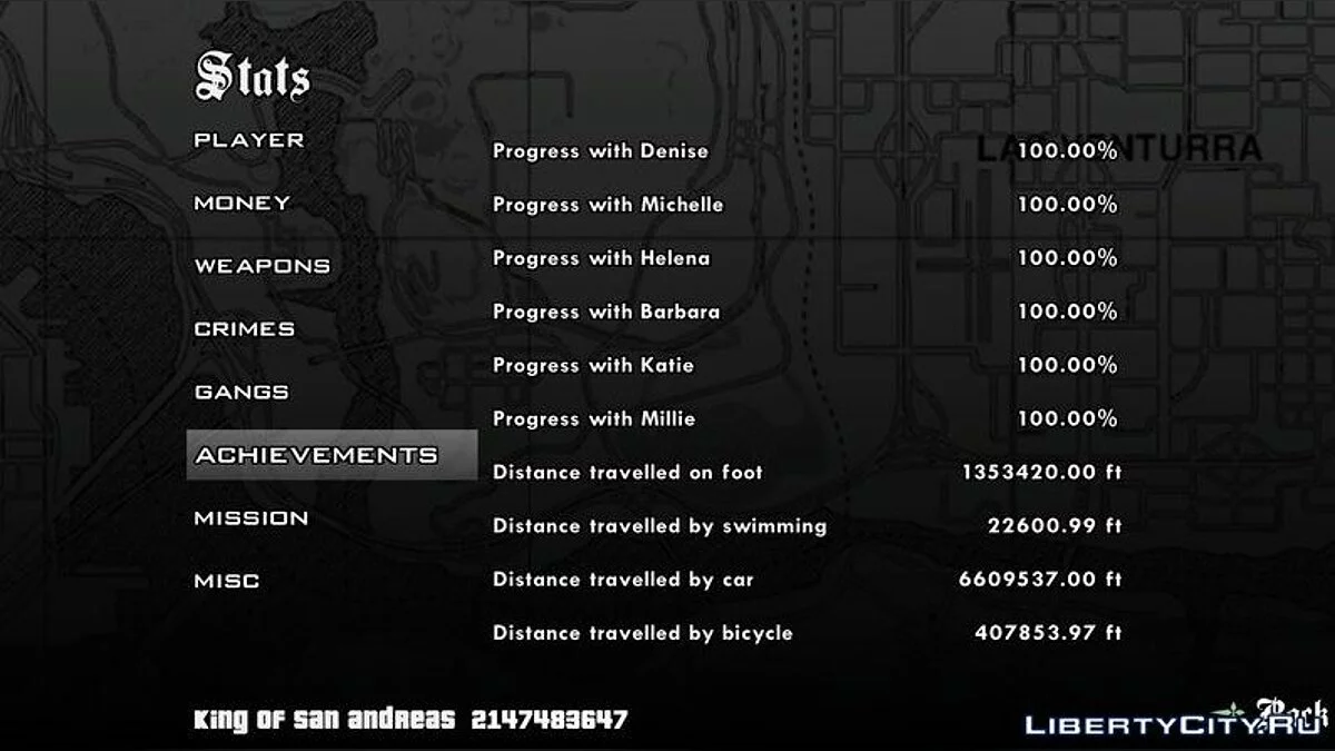 100% пройдено (Король Сан-Андреас), гангстерські війни / GTA San Andreas (iOS, Android)